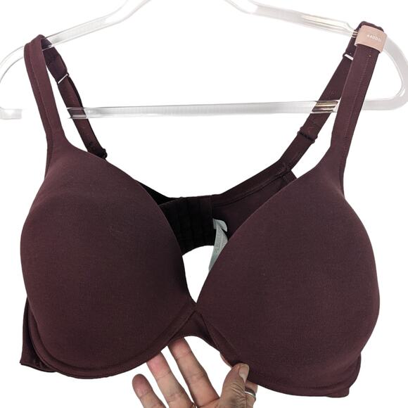 Cacique Boost Plunge Padded Underwire Bra Brown Red Color 44DDD - Picture 10 of 10